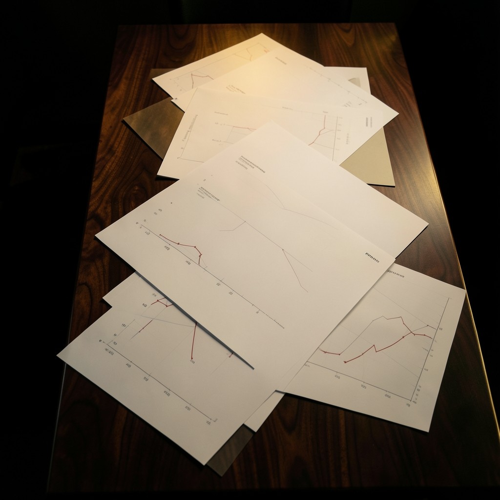 Hands arranging chart plates for a publisher review meeting